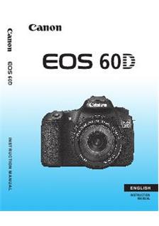 Canon EOS 60D manual. Camera Instructions.